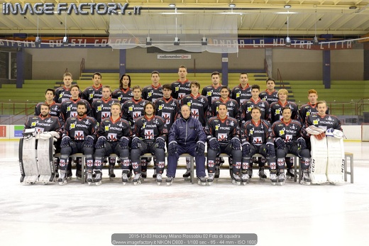 2015-12-03 Hockey Milano Rossoblu 02 Foto di squadra